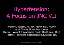 Hypertension: A Focus on JNC VII